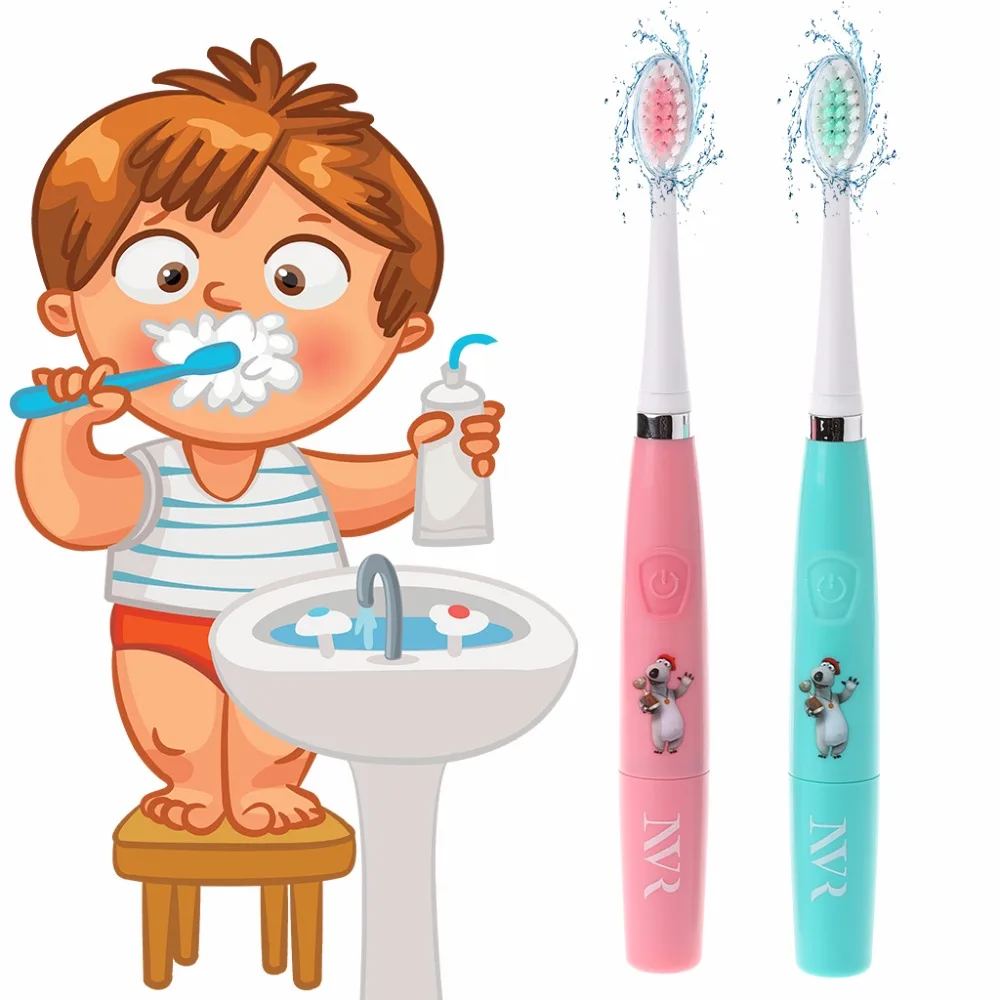 Children Waterproof Rotary Electric Toothbrush and charcoal toothpaste for kids Children Waterproof Rotary Electric Toothbrush and charcoal toothpaste for kids