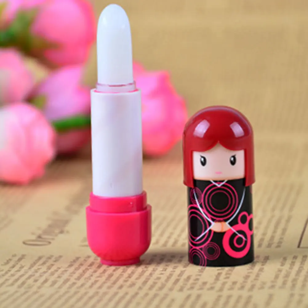 

Cute Cartoon Kimono Doll Smooth Lasting Hydration Lip Balm Moisturizer Lipstick
