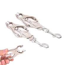 1 пара, металлический стимулятор для груди, зажимы для сосков с цепью, зажимы для женщин и мужчин, нержавеющая сталь, БДСМ, связывание, эротическая игрушка, игрушки для взрослых