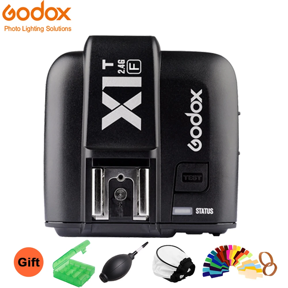 В наличии Godox X1T F TTL HSS 1/8000s 2 4G Беспроводная X система управления питанием Flash Trigger