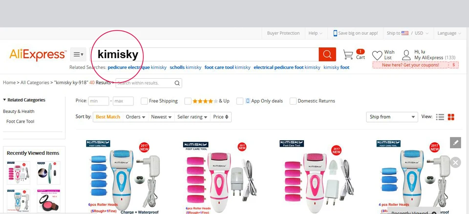 Recarregável à Prova Cuidados com os Pés Kimisky Azul Água Ferramenta Pedicure Callus Remover pé Pés Pele Morta Esfoliante 7 ps Rolos Cabeças d' 25 Cheap Instrumento cuidados c pés