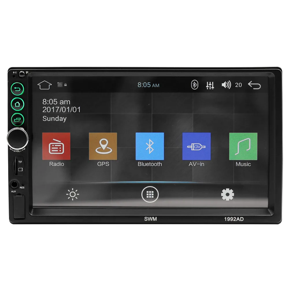 

Car Radio 7" Android MP5 Multimedia Player Support GPS Wifi Bluetooth Handsfree Mobile Internet Driving Recorder Reverse Stereo