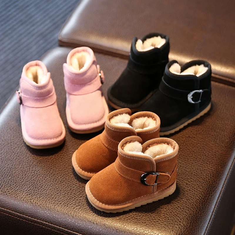 

Baby cotton shoes baby toddler shoes soft bottom 0-1-3 year old 2 boys and girls children's snow and velvet boots winter
