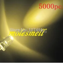 5000 шт 5 мм круглый светодиодный теплый белый 5 мм теплый белый светодиодный светильник 5 мм прозрачный теплый белый светодиодный ультра яркая светодиодная лампа