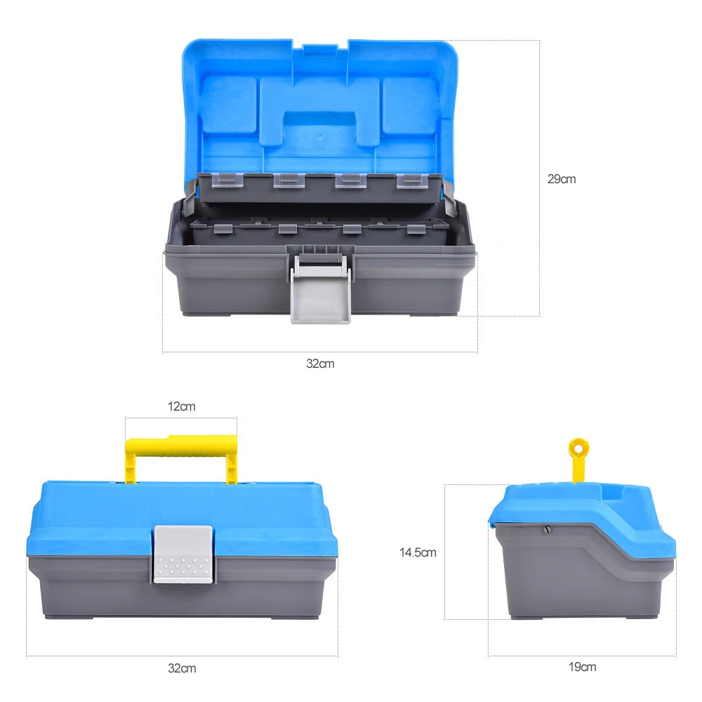 Водонепроницаемый 3 Слои коробка для рыболовной снасти рыболовные переносной чехол для хранения рыболовных Шестерни сильный коррозионно-стойкие ящик для хранения