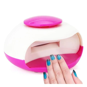 

YOST-Durable Finger Toe Nail Dryer Art Tip Polish Mini Portable Finger Blower Fan Electric Machine:White + rose red