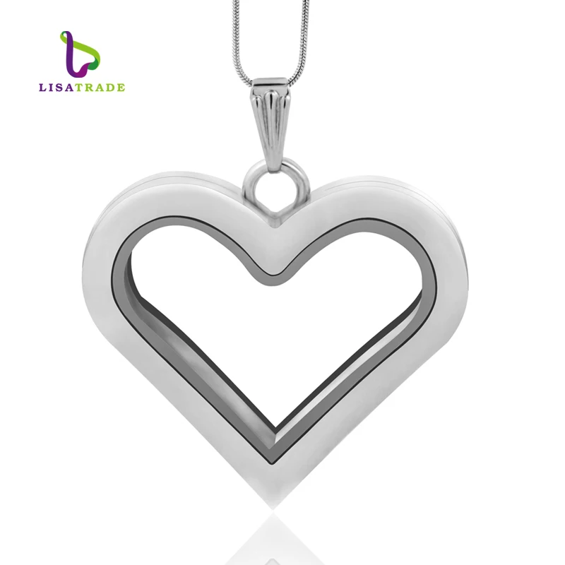 Diylocket сердце магнитное стекло Плавающий Шарм-медальон персонализированная