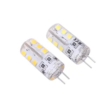 

[Seven Neon]2pcs High power 140-160LM G4 AC220V 2W 24 led SMD2835 360 Beam Angle Lamp Replace 20w Halogen Lamp spotlight bulb