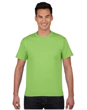 EnjoytheSpirit Customize T-shirt Digital Print Plain T Shirt Lime Color T Shirt DIY Your Design Men Custom Logo Screen Printed