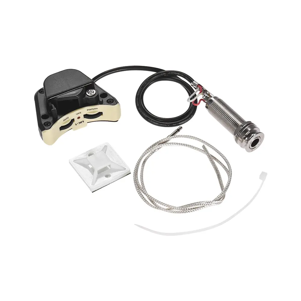 

Ukulele Ukelele Uke Piezo Pickup Preamp Pick-up System Endpin Jack Style with Volume & Tone Control