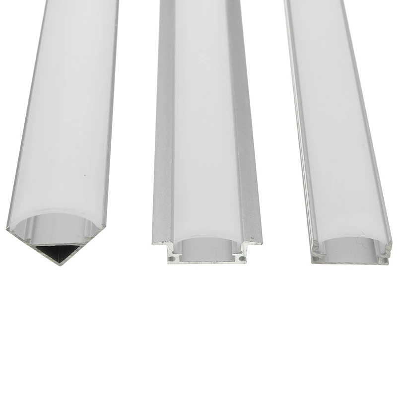 U/V/YW стиль 45 см серебристый алюминиевый светодиодный держатель для бара ленты