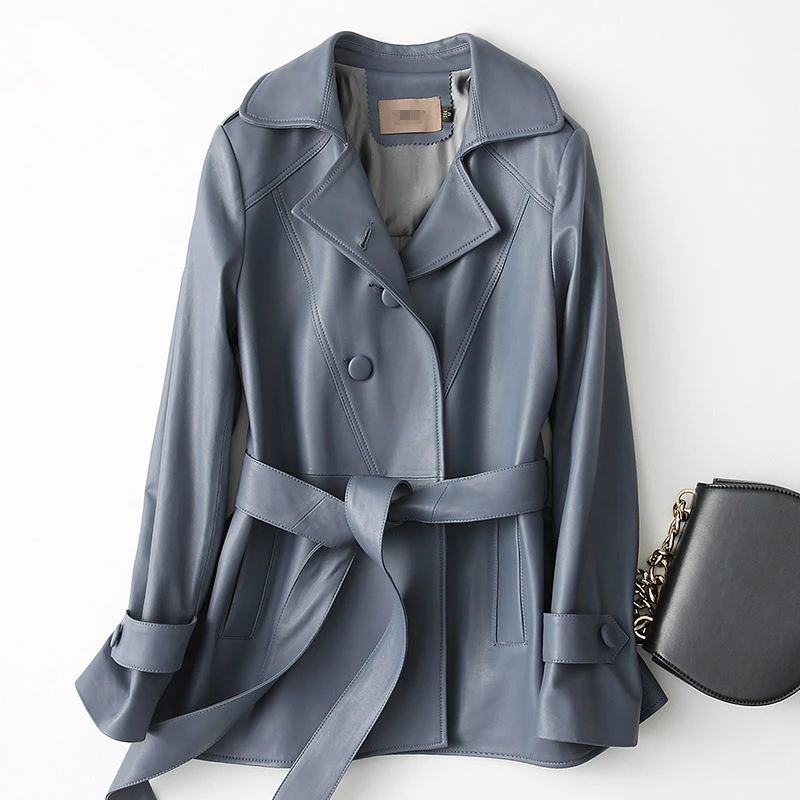 

Real Leather Jacket Autumn Winter Genuine Sheepskin Leather Jackets Women Clothes 2018 Korean Vintage Coat Chaqueta Mujer ZL759