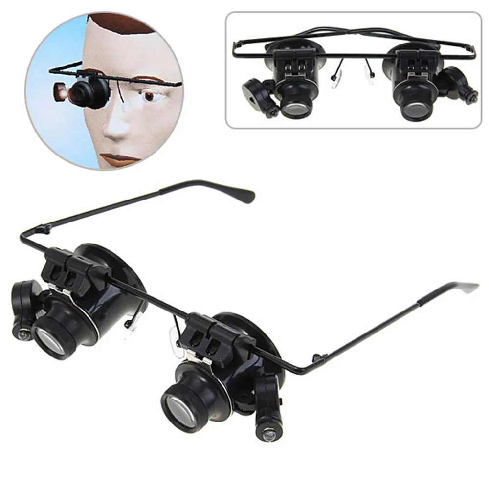 New Design Binocular Magnifier Glasses Type 20X Watch Repair Magnifier