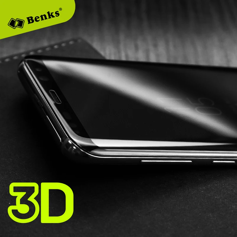 

Benks 3D heat bending edge Tempered Glass Full Screen Protector for Samsung s8 s8 plus Curved Full Screen Cover Protection Film