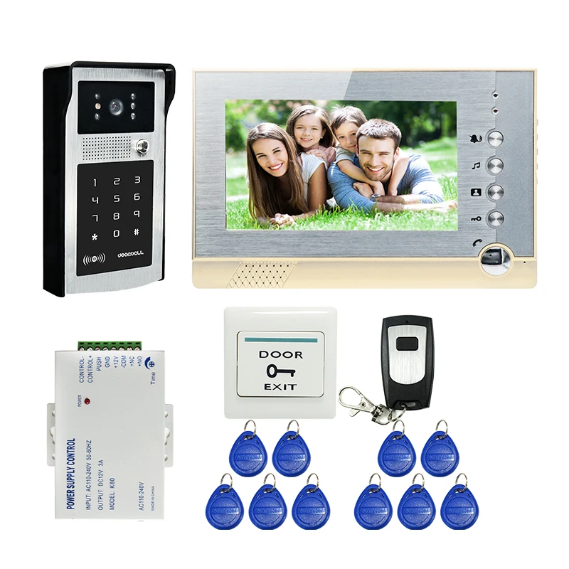 FREE SHIPPING New 7 TFT LCD Screen Record Video font b Door b font Phone Intercom
