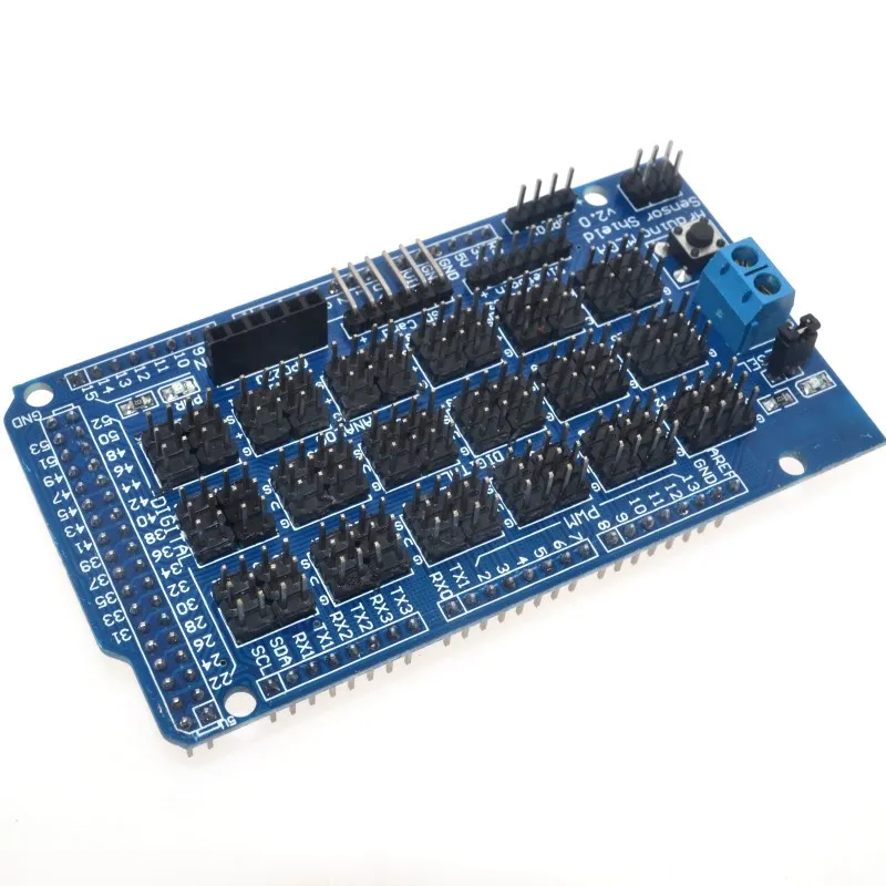 Для arduino датчик MEGA Shield V1.0 V2.0 специальная Плата расширения Mega 2560 Sup IIC Bluetooth SD Robot Parts