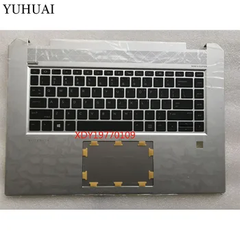 

New US Laptop keyboard For HP ELITB00K 1050 G1 with silver palmrest upper cover Touchpad english Keyboard