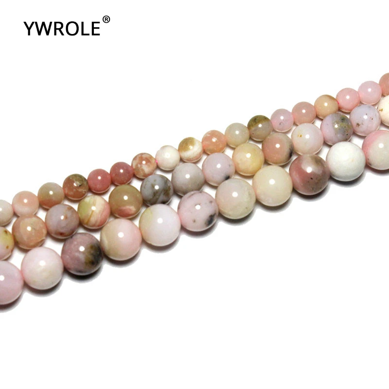 Wholesale 100% Natural Imported Pink Opal Gem Stone Beads For Jewelry Making DIY Bracelet Necklace 6/8/10 mm Strand 15'' Lots |