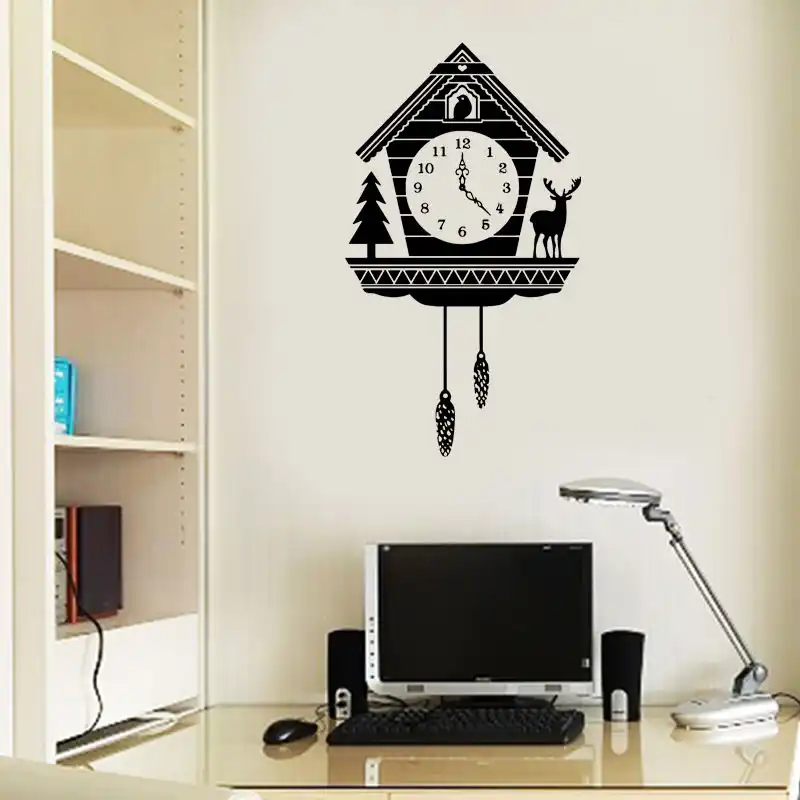 detail feedback questions about rustic cuckoo clock wall decal