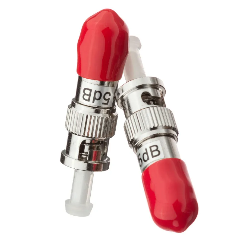 

5Pcs/Lot ST Fixed Flange Fiber Attenuator,ST/UPC Optical Fixed Attenuator Fast Connector Fiber Coupler 1dB~15dB