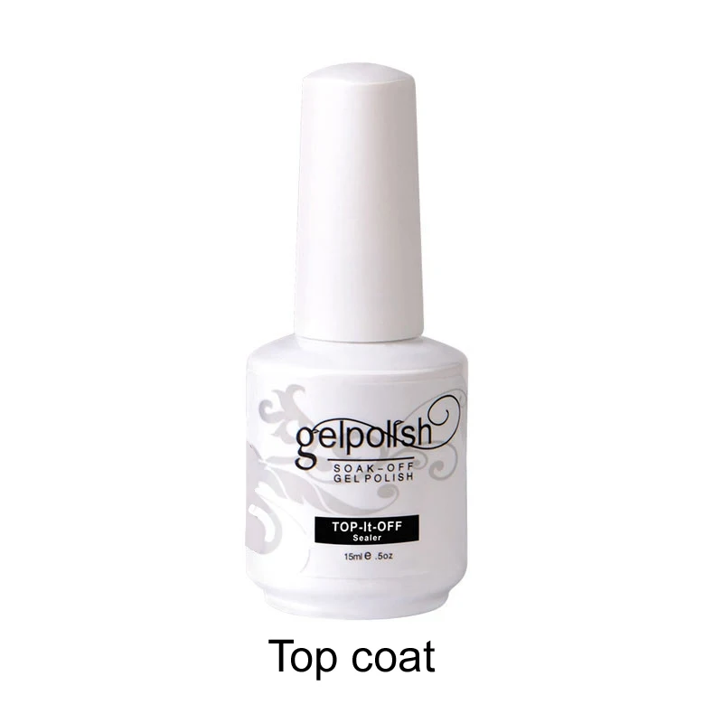 KADITION New Topcoat+ Basecoat 15 Ml UV Gel Polish Non-cleansing Soaking Finish Gel Nail Polish Long for Nails Art Gel Polishes - Цвет: Top And