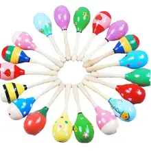 Мини деревянный шар детские игрушки перкуссионные Музыкальные инструменты песочный молоток леверт Прямая поставка