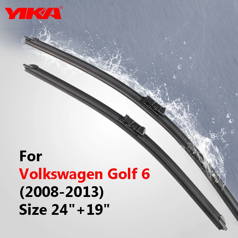 YIKA 24"+19" For Volkswagen Golf 6 (2008 2013) Glass Wipers Rubber