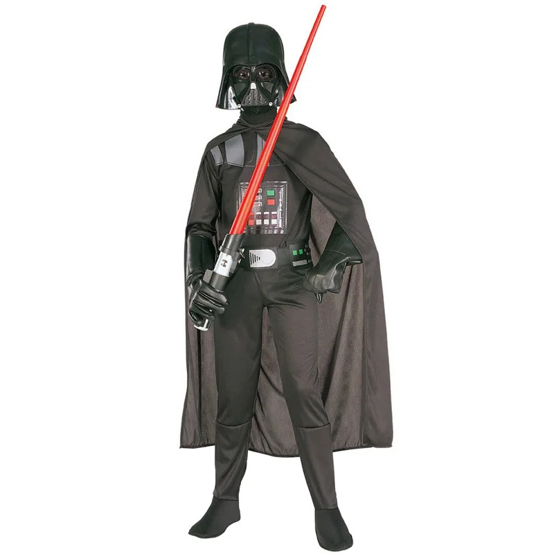 

2018 Deluxe Child Movie Star Wars The Force Awakens Villain Character Darth Vader Halloween Cosplay Costumes Chrldren Hot Sale