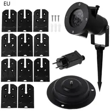 Waterproof LED Stage Light AC 100-240V Laser Diifferent Patterns Projection Lamp US/EU plug aluminum shell led snowflake star patterns landscape projector christmas projection lamp for us uk eu plug drop shipping
