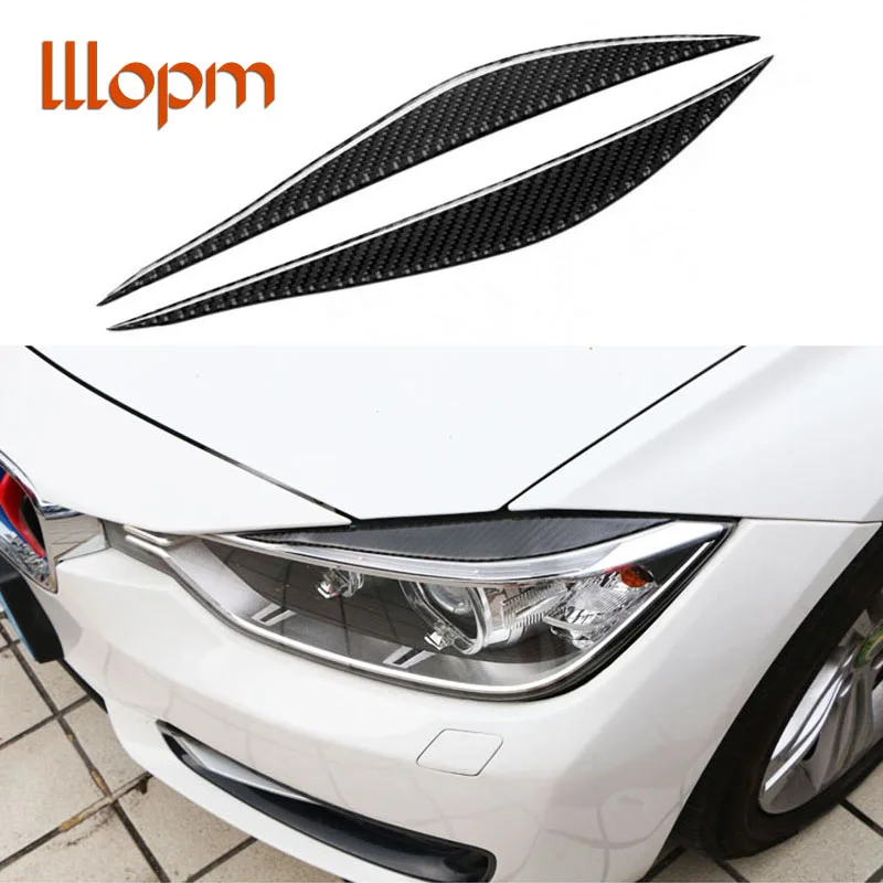 Новые фары из углеродного волокна Брови Веки для BMW F30 320i 325i 316i передние брови 3