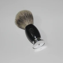 100% Ebony Handle Titan Men Shaving Brush Silvertip Badger Brushes Pincel Badger Hair Knot Brocha De Afeitar Pennello Da Barba