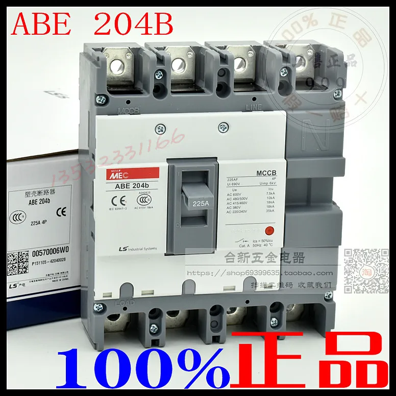 

Original authentic LS power generation Four-phase 4P air switch Molded case Circuit breaker ABE204B 200A 150A