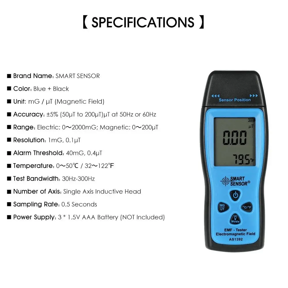 KKOON Портативный Мини цифровой ЖК-Тестер EMF электромагнитное поле детектор излучения метр Дозиметр Тестер счетчик