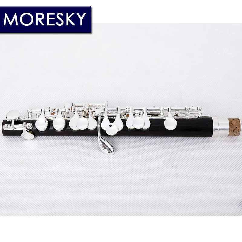Piccolo C Key Cupronickel Half-size Flute Silver Plated Body Material Bakelite MPC-861 c key flute
