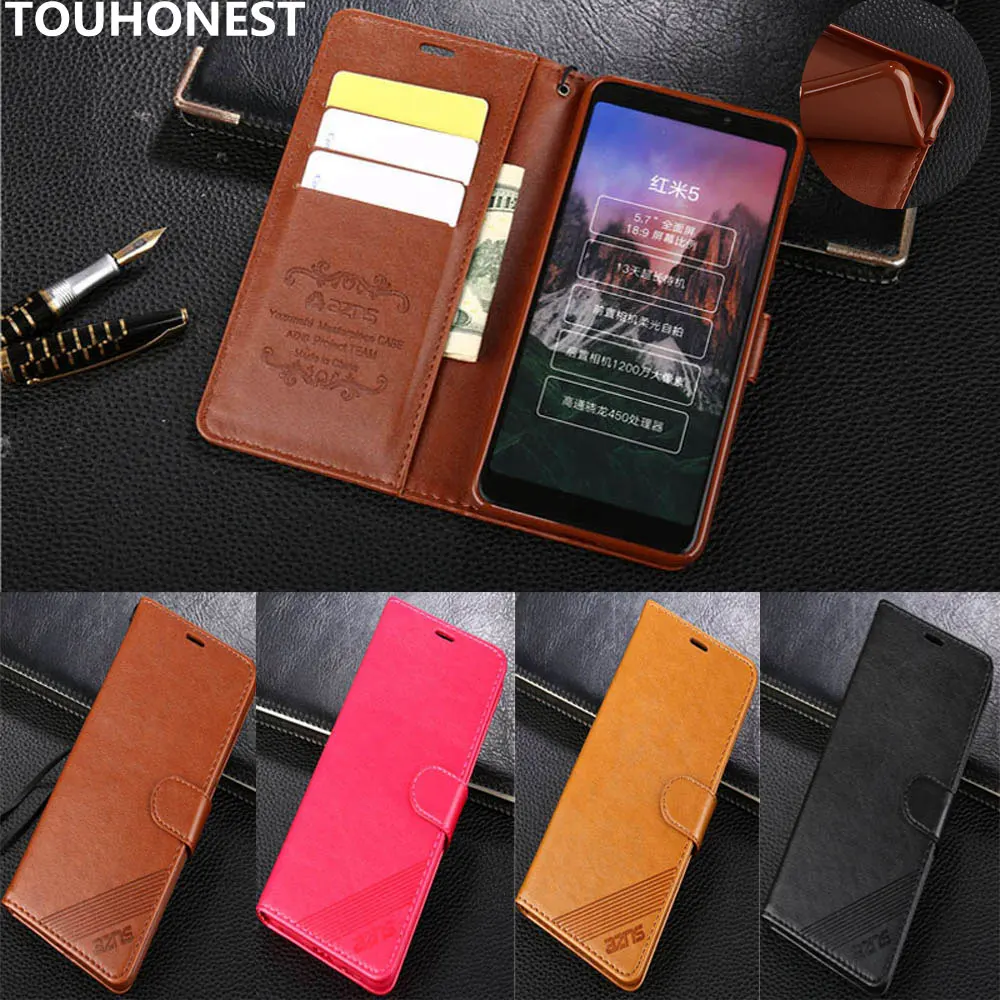

Wallet Leather Phone Case For Redmi Note 7 Pro Note 6 Pro Note 5 Note 4X S2 6A 6 Flip Case For Xiaomi mi A2 Lite A1 A2 8 Case