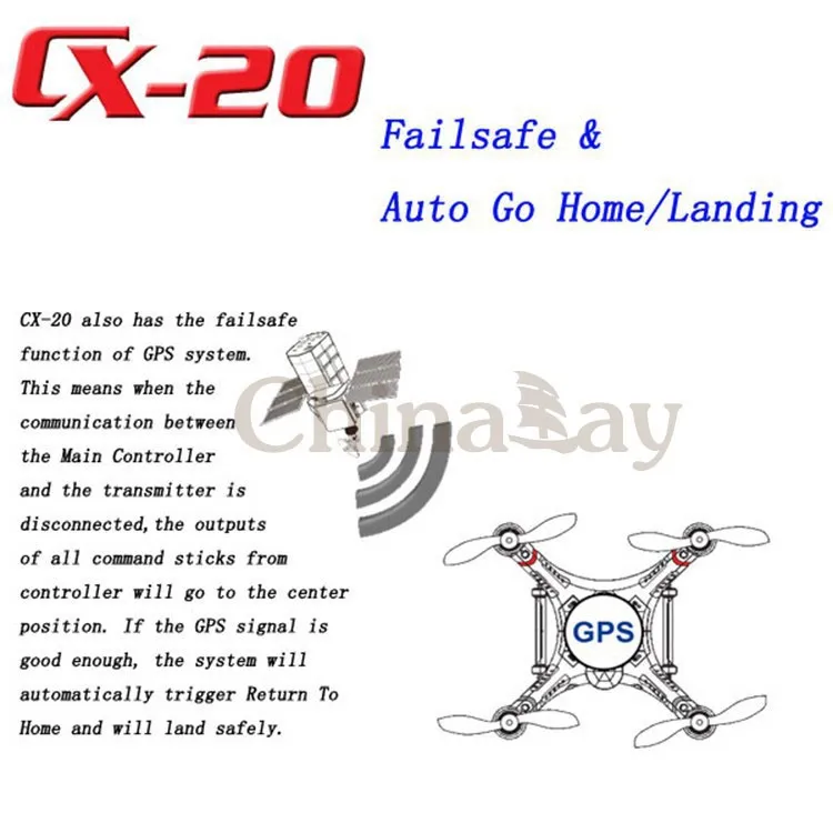 Cheerson CX 20 CX20 CX 20 Open Source Pathfinder With GPS 2.4G Professional RC Quadcopter Can Upgraded To FPV VS DJI Phantom 2