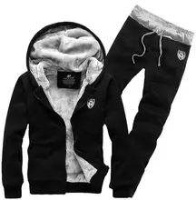 warm winter sports suit 2016 men’s boutique thick warm sportswear