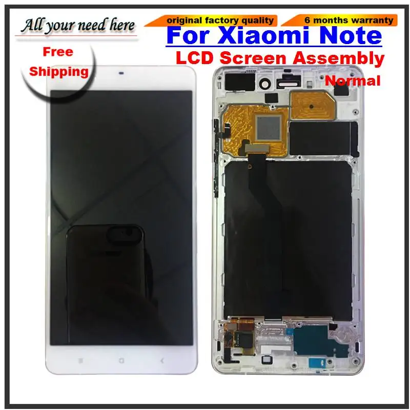 

LCD Display Touch Screen Digitizer Assembly For Xiaomi Note black white normal and high quality
