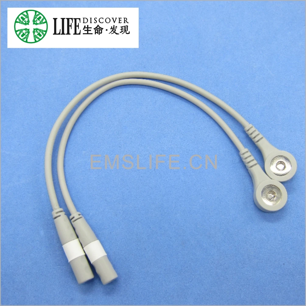 

ECG quick adapter banana4.0 to snap with 10cm cable 10pcs packing