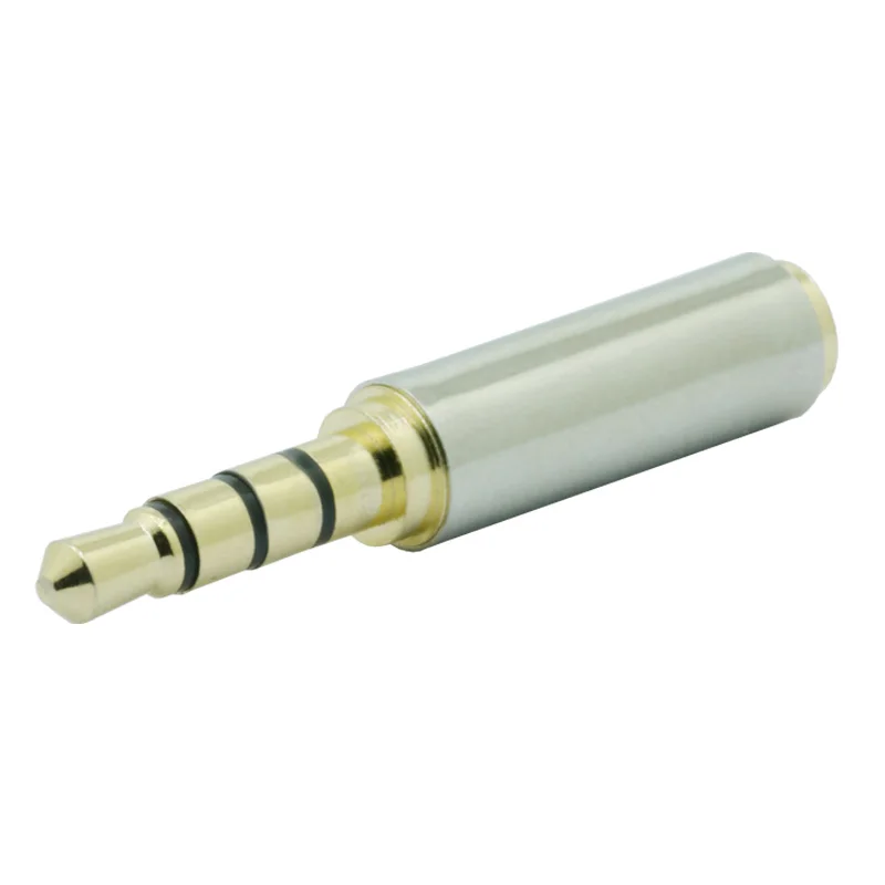 100pcs 2 5 mm Female to 3 5 mm Male 4pin Stereo Aduio Adapter Converter Plug Headphone Jack 3 5mm to 2 5mm 4 Pole TRRS Connector