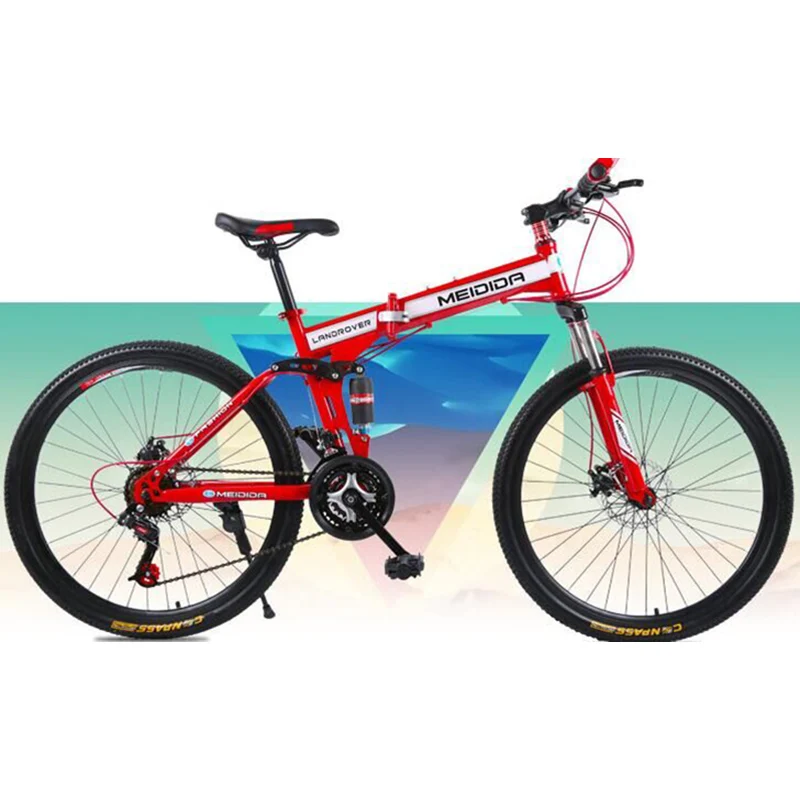 Clearance High carbon steel material 26 inch double disc brake bicycle folding bicycle men and women adult cross country mountain bike 5 Clearance High carbon steel material 26 inch double disc brake bicycle folding bicycle men and women adult cross country mountain bike 5