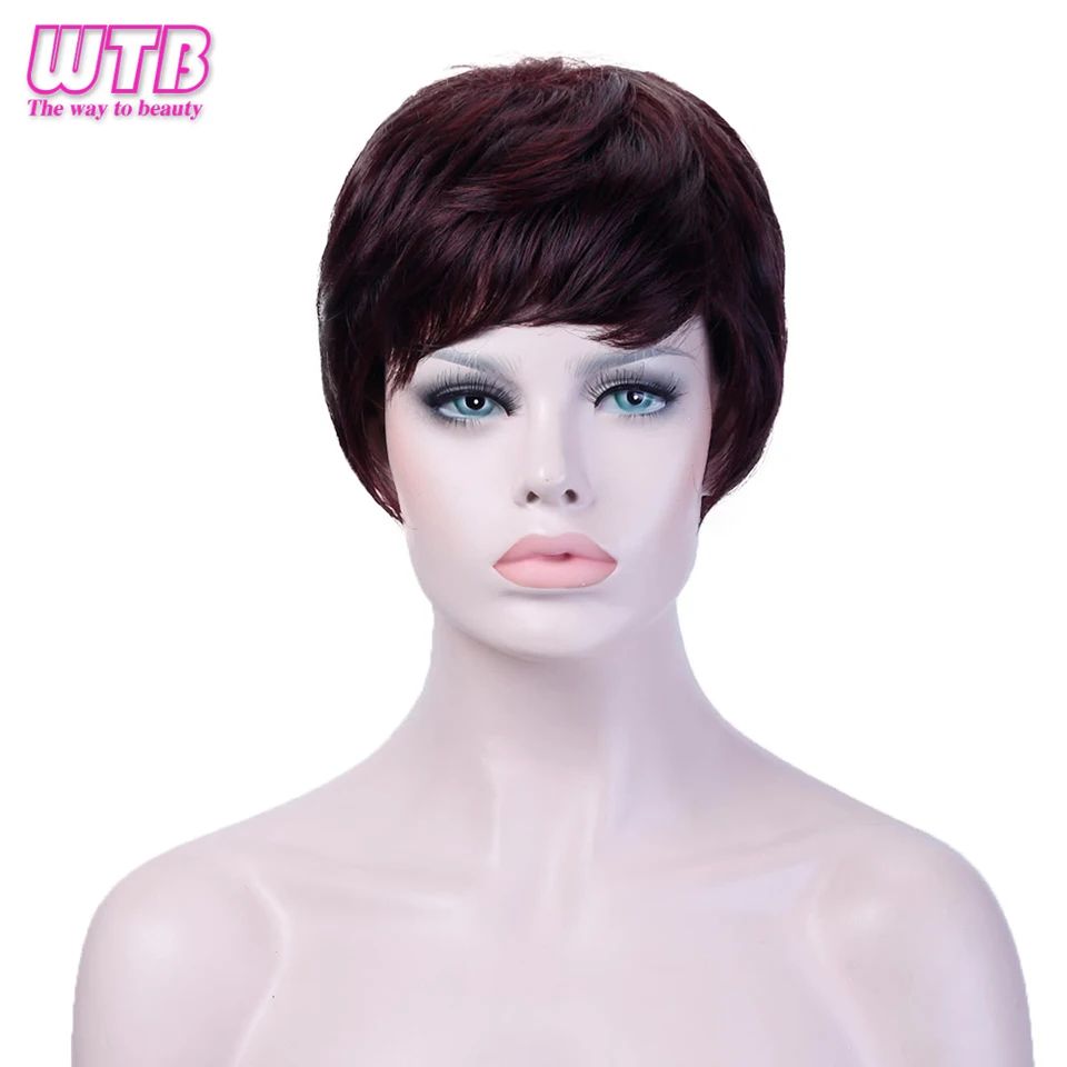 Buy WTB Synthetic Short Wig pixie Cut Wig for Women
