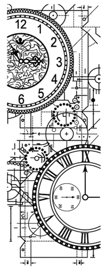 

CLEAR STAMP background clock DIY Scrapbook Card album paper craft silicon rubber roller transparent stamps 822