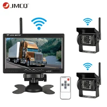 JMCQ 7 дюймов TFT lcd беспроводной автомобильный монитор HD дисплей обратная камера парковочная система для автомобиля заднего вида Мониторы для грузовиков рабочие автомобили