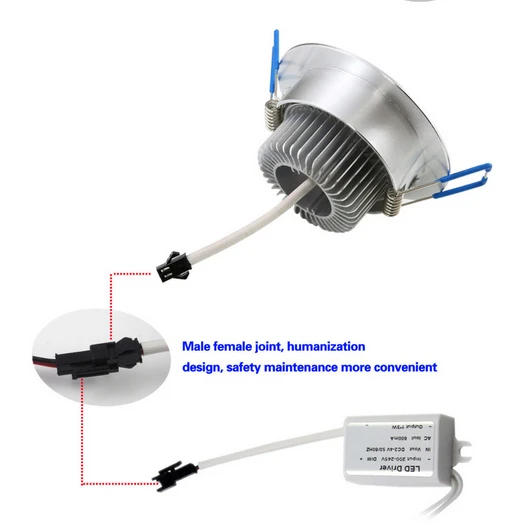 Встраиваемый 3W светодиодный светильник потолочный светильник с регулировкой яркости Холодный/теплый белый 200 V-240 V+ светодиодный драйвер экспресс