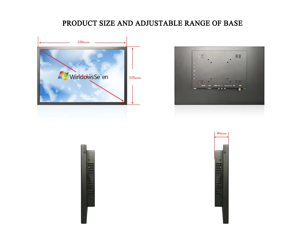 ZB141TN-V59/14," дюймовый 1280x800 720p HDMI PC монитор USB вставной u-диск настенный рекламный пульт дистанционного управления ЖК-экран