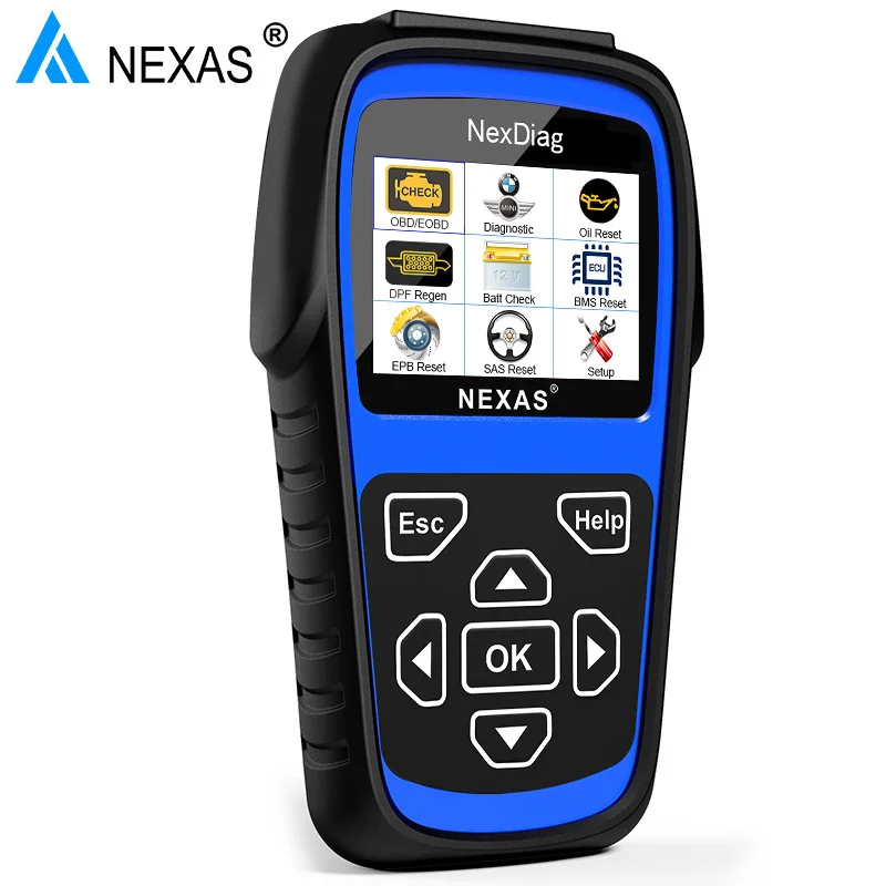 NEXAS ND601 для BMW/MINI Multi-Sysstem диагностический сканер OBD код читателя ABS/подушки безопасности srs DPF батарея регистрация масла услуги