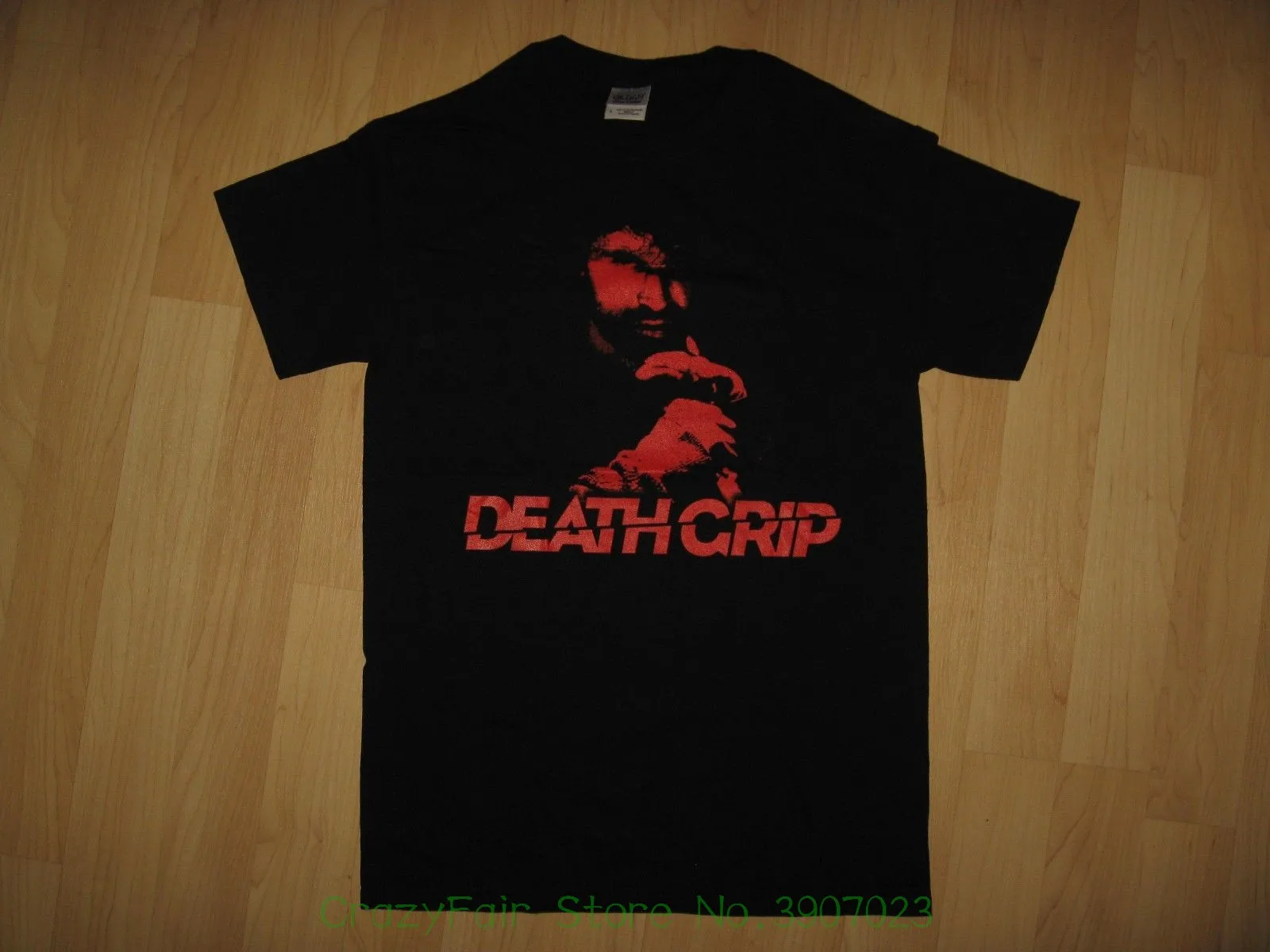 Death Grip Movie Tee-2012 боевого художника фильм Eric Jacobus черная футболка маленькая Новая удобная хлопковая футболка с коротким рукавом