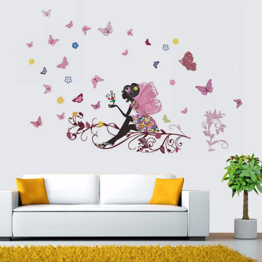 Nursery Baby Children Kid Girl Butterfly Wall Furniture Sticker Decal Bedroom