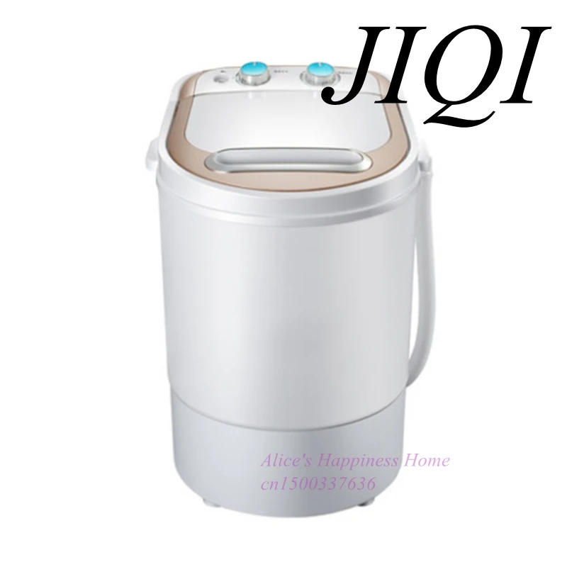 JIQI Mini semi automatic household washing machine small single barrel washing machine with
